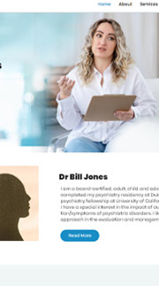 More Psychiatrist Website Templates